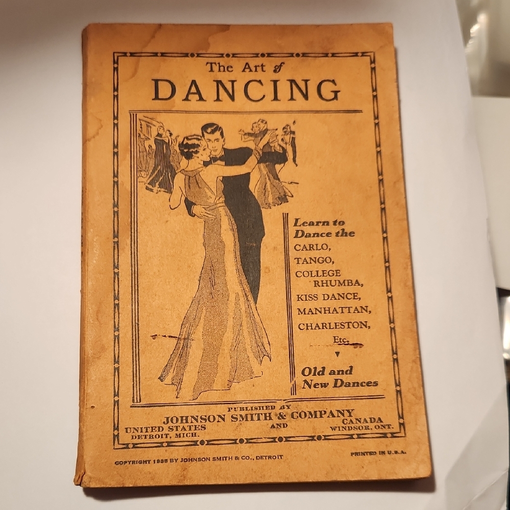 Vintage 'The Art of Dancing' Book